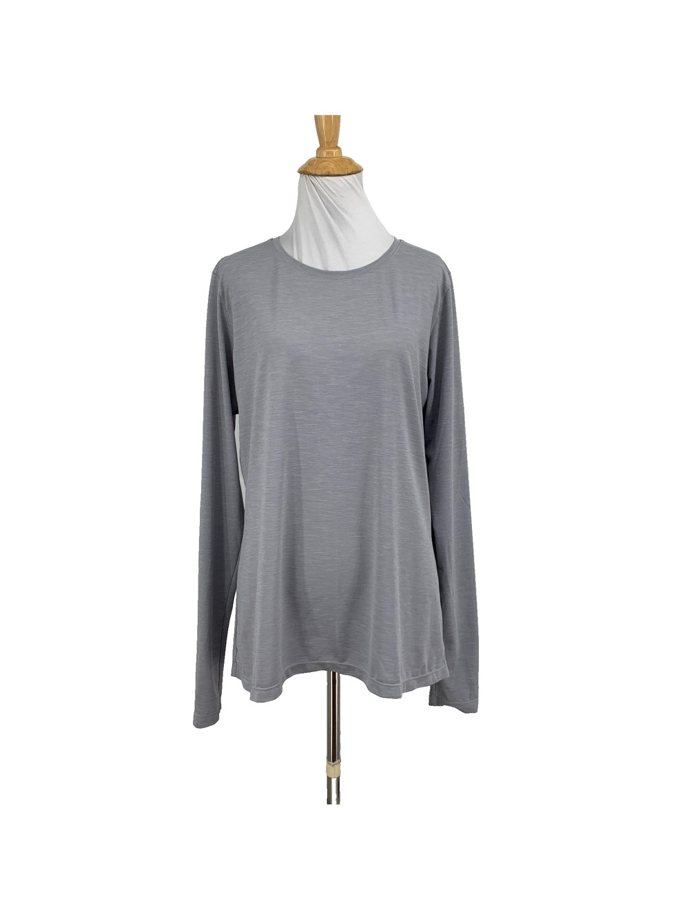 Anetik Shirt Womens L Large Grey Premium Performance UPF 30 Vint UV Technology